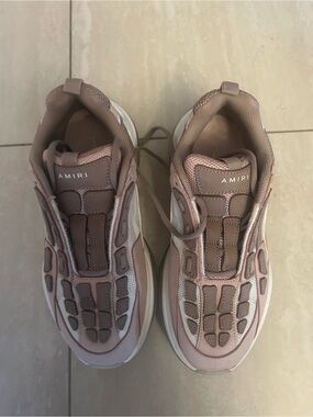 AMIRI Pink & brown Bone Runner Sneakers